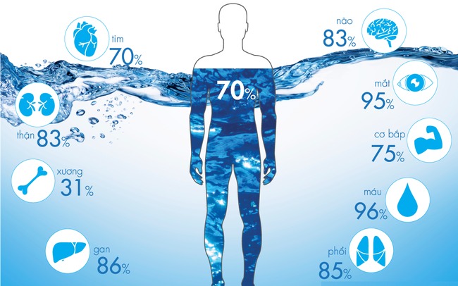 70% Cơ Thể Con Người Là Nước