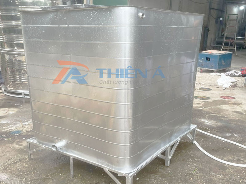 Bể Vuông Inox Đặt Nổi Thiên Á