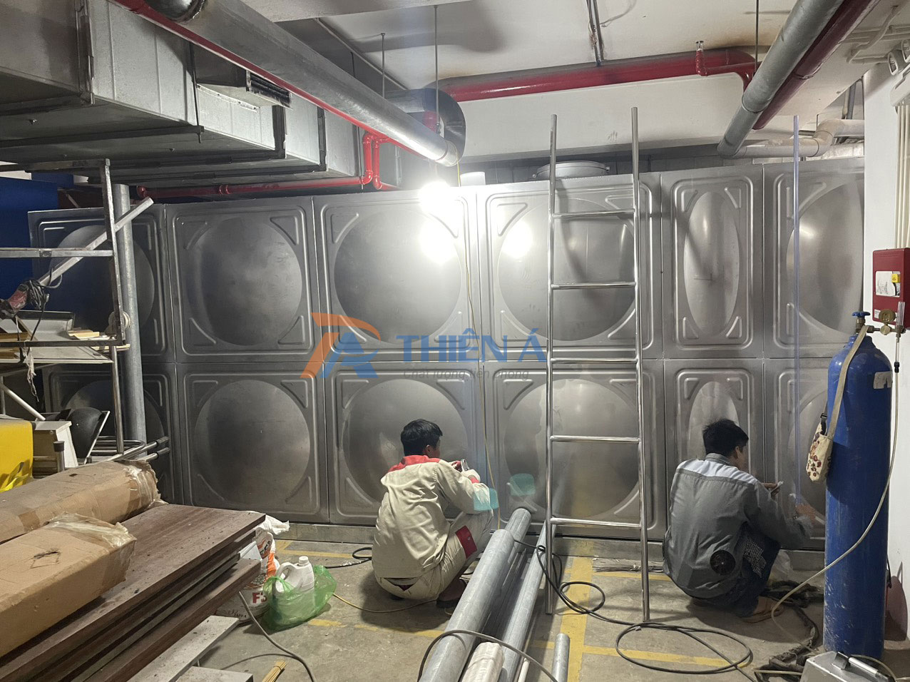 Dự Án Bồn Nước Lắp Ghép Inox - MEDLATEC Thanh Xuân
