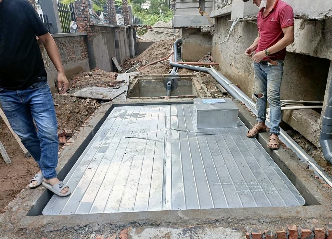 bể vuông ngầm inox 5000l