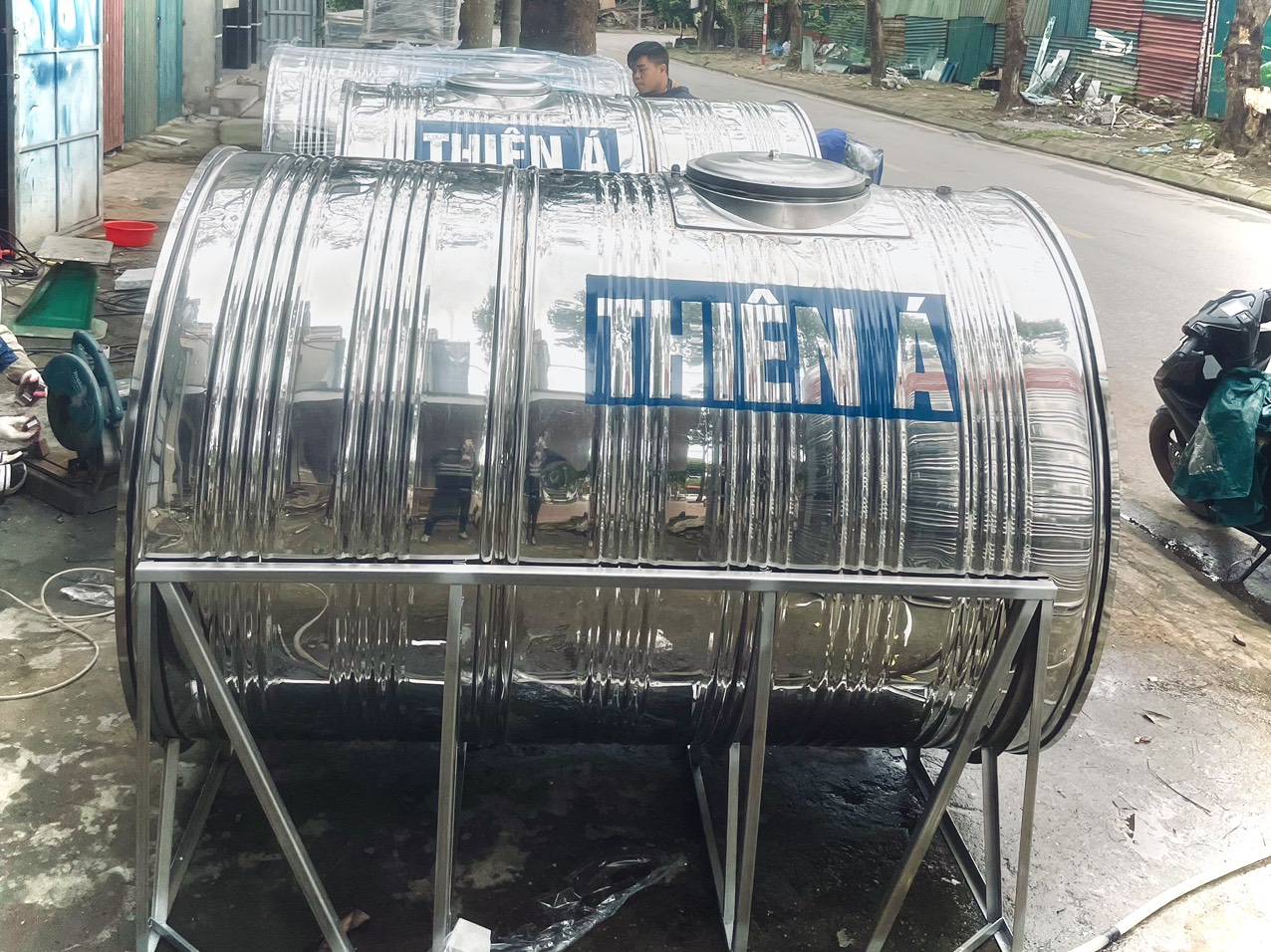 gia công bồn inox công nghiệp Hà Nội 1